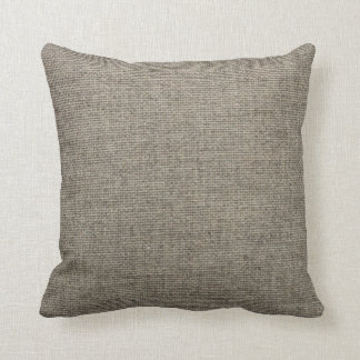 Burlap Print Cushion