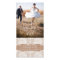 Burlap Print Lace Wedding Thank You Photo Cards