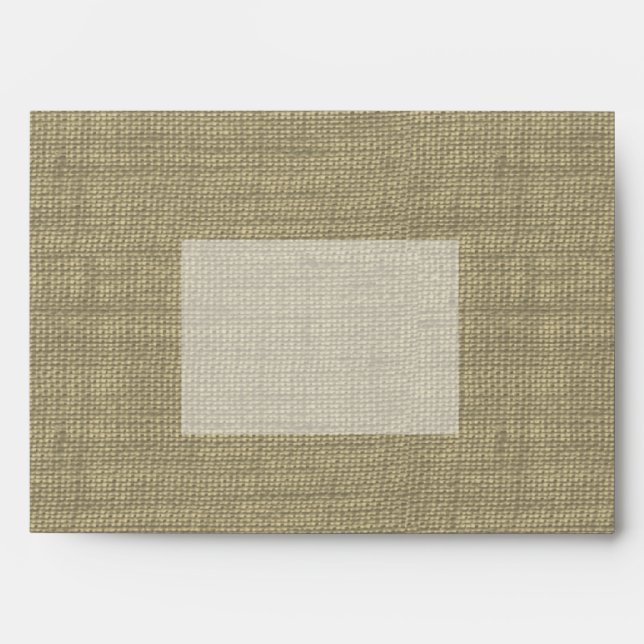 Burlap Printed Envelopes (Front)