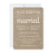 Burlap Rustic Country Wedding Invitations