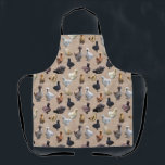 Burlap Silkie Bantam Apron<br><div class="desc">This apron would fit in with any country themed or farmhouse styled kitchen. It features a burlap hessian background combined with a collection of gorgeous fluffy silkie bantams.</div>