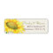 Burlap Sunflower Country Wedding Address