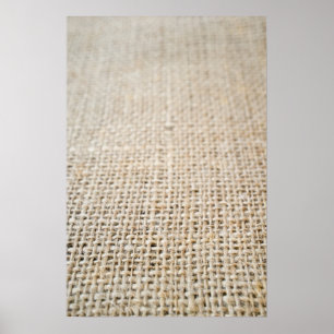 Burlap texture poster