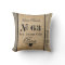 Burlap Vintage Postage French Country