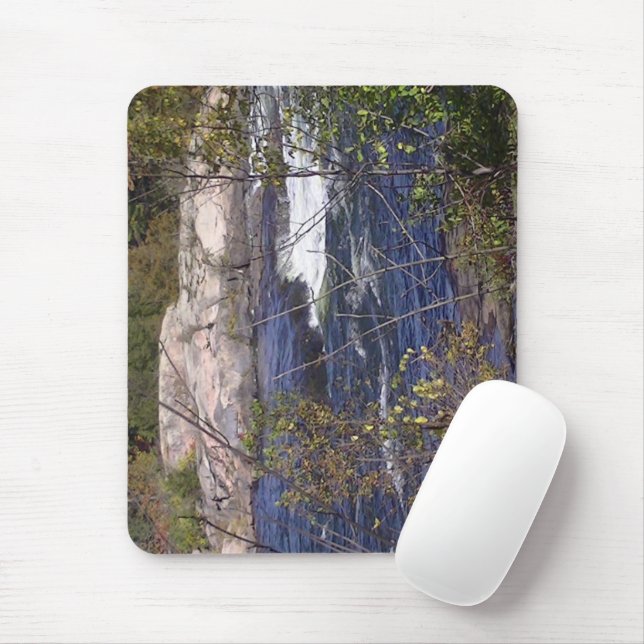 Burleigh Falls waters Mouse Mat (With Mouse)
