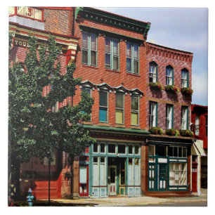 Burlington NJ - Street in Historic District Tile