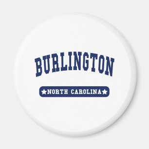 Burlington North Carolina College Style t shirts Magnet