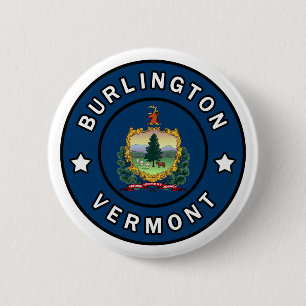 Burlington Vermont 6 Cm Round Badge