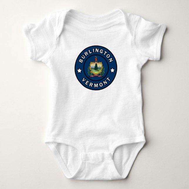 Burlington Vermont Baby Bodysuit (Front)