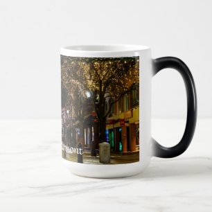 Burlington Vermont Church Street at Christmas-mug Magic Mug