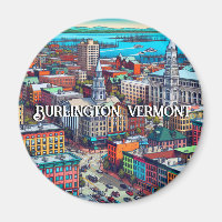 Burlington, Vermont Comic Book Style Art