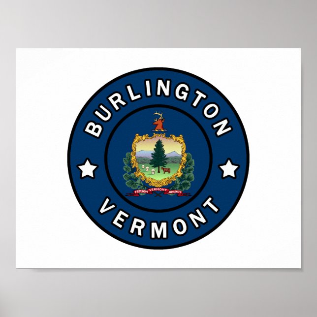 Burlington Vermont Poster (Front)