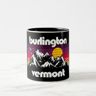 Burlington,Vermont Two-Tone Coffee Mug