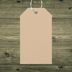 Burly Wood Solid Colour Gift Tags