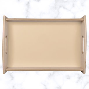 Burly Wood Solid Colour Serving Tray
