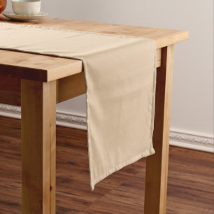 Burly Wood Solid Colour Short Table Runner