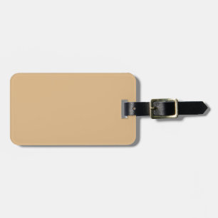 Burlywood (solid colour) luggage tag