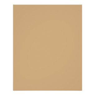 Burlywood (solid colour) poster