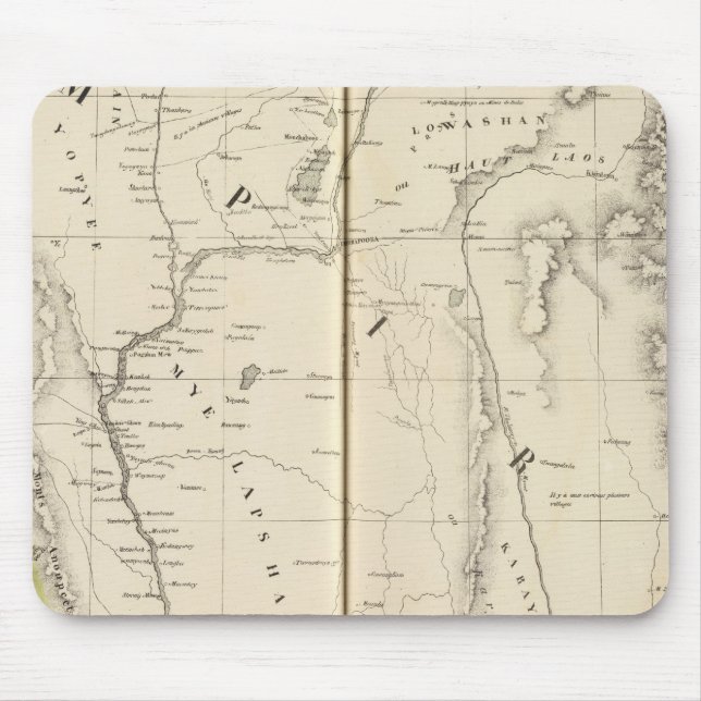 Burma, Asia 96 Mouse Mat (Front)