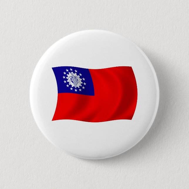 Burma Flag Button (Front)