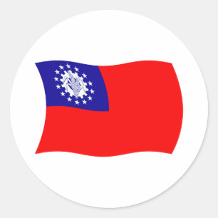 Burma Flag Sticker