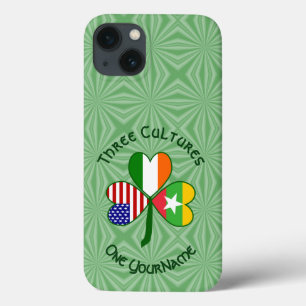 Burma Myanmar Irish USA Shamrock Flag Personalised iPhone 13 Case
