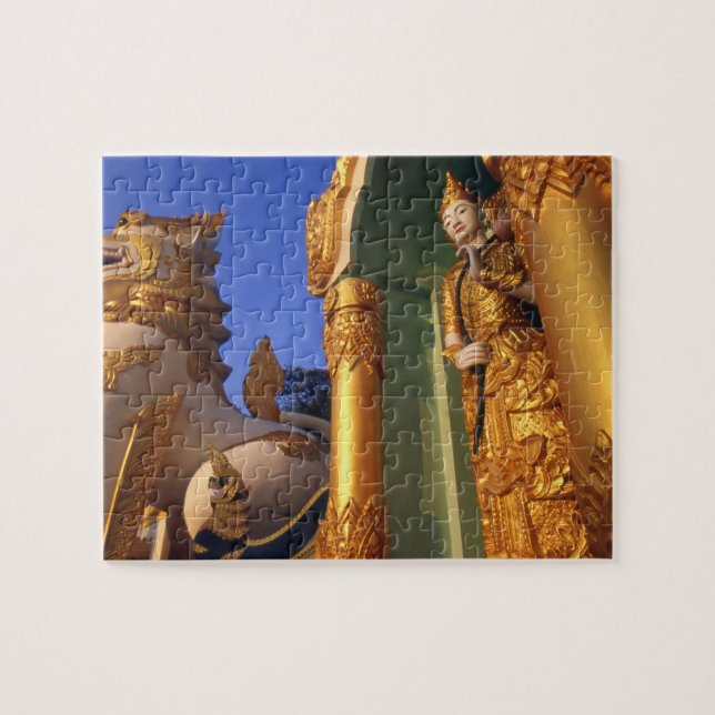 Burma (Myanmar), Rangoon (Yangon) Temple Jigsaw Puzzle (Horizontal)