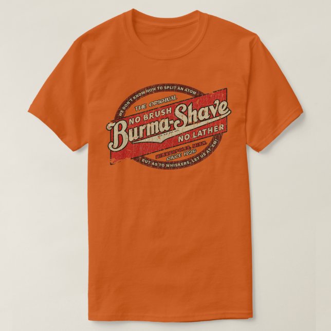 BurmaShave 1925 T-Shirt (Design Front)