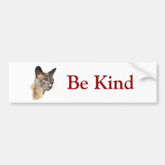 Burmese, Be Kind Bumper Sticker