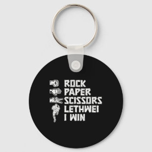 Burmese Boxing Rock Paper Scissors Lethwei I Win L Key Ring