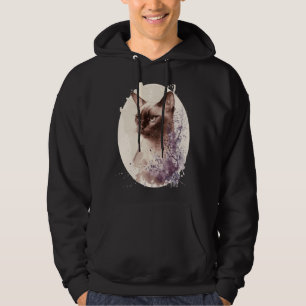 Burmese Cat Japanese Cherry Blossom Sakura Hoodie