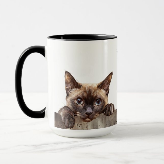 Burmese Cat Mug (Left)