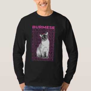 Burmese Cat Pastel Aesthetic T-Shirt