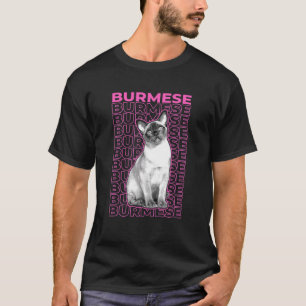Burmese Cat Pastel Aesthetic T-Shirt