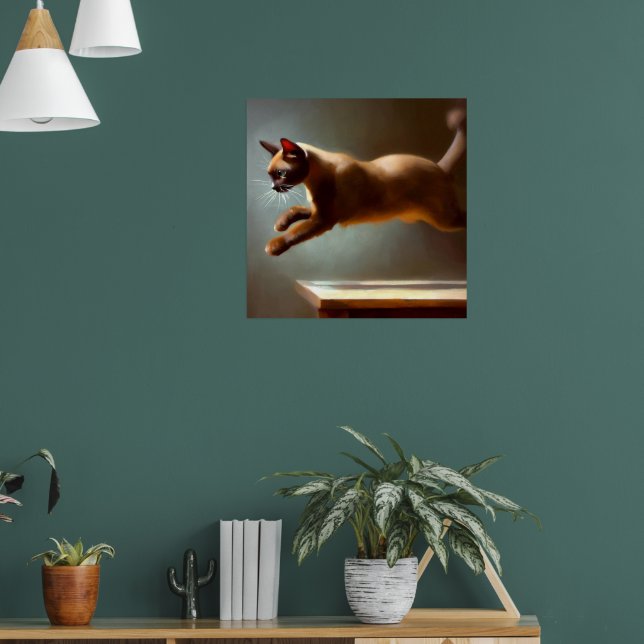 Burmese Cat Poster (Living Room 1)