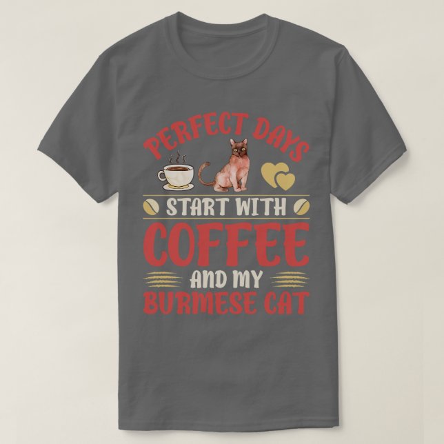 Burmese Cat T-Shirt (Design Front)