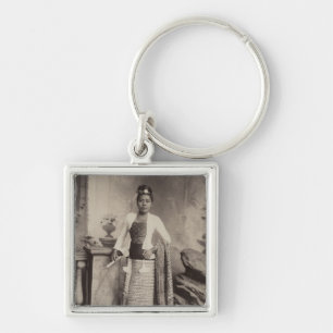 Burmese lady key ring