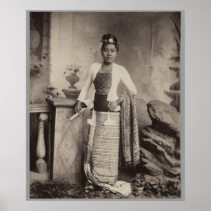 Burmese lady poster