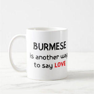 burmese love coffee mug