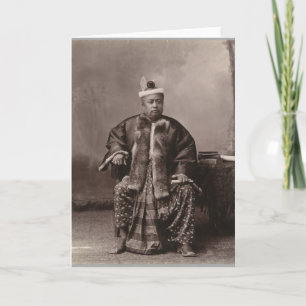 Burmese magistrate, late 19th century card