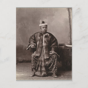 Burmese magistrate, late 19th century postcard