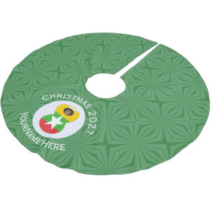 Burmese Myanmar Angel Christmas Flag Personalised Brushed Polyester Tree Skirt