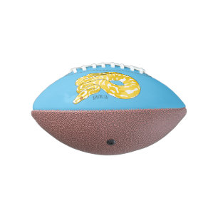 Burmese python snake cartoon illustration american football