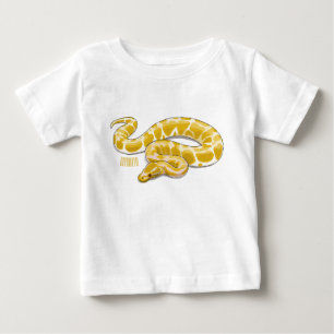 Burmese python snake cartoon illustration baby T-Shirt