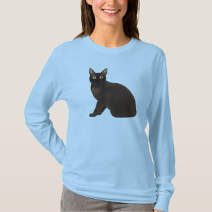 Burmese Sable Cat Women's Long Sleeve Shirt