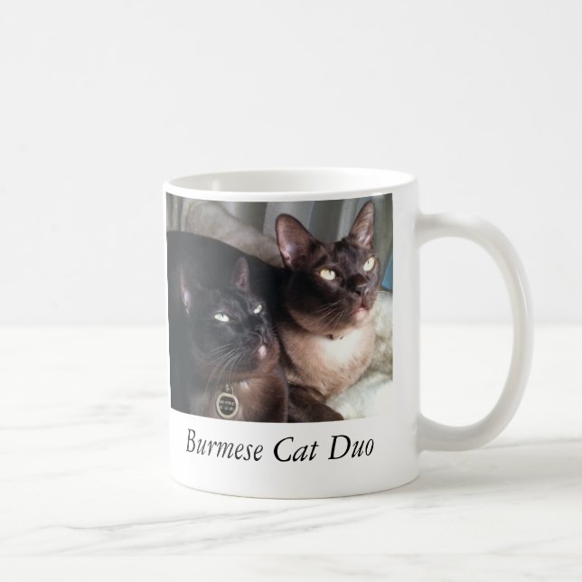 BurmeseDuo_18, Burmese Cat Duo Coffee Mug (Right)