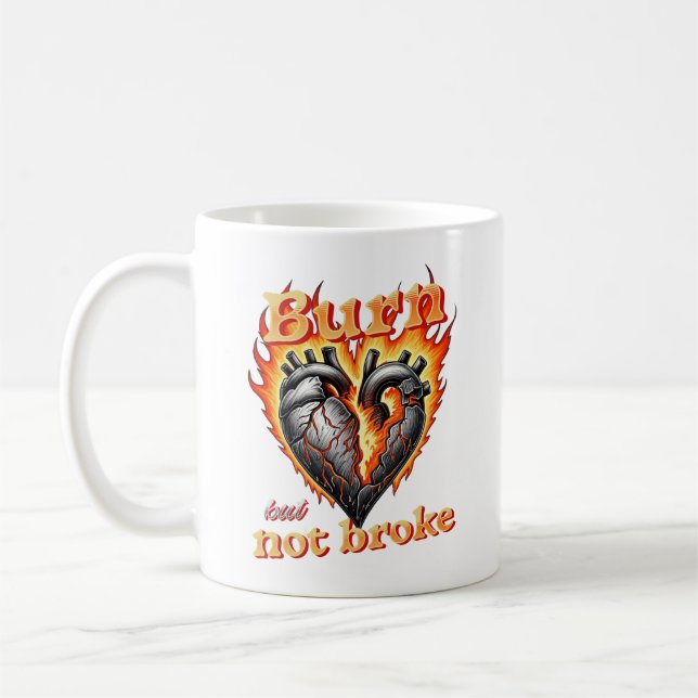 Burn But Not Broke Coffee Mug (Left)
