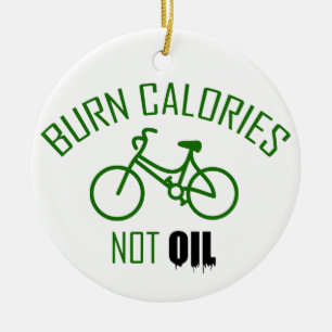 Burn Calories Not Oil Ceramic Tree Decoration
