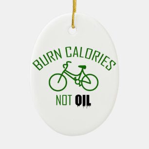 Burn Calories Not Oil Ceramic Tree Decoration