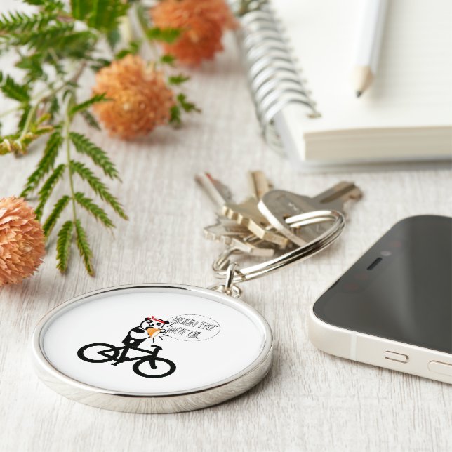 Burn Fat Not Oil Funny  Key Ring (Side)